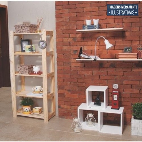 Encontraproduto.com.br - Estante para Livros com 5 Prateleiras Modulare Tramontina