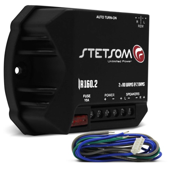 Encontraproduto.com.br - Módulo Amplificador Stetsom Iron Line IR160.2 160W RMS 2 Ohms 2 Canais Digital