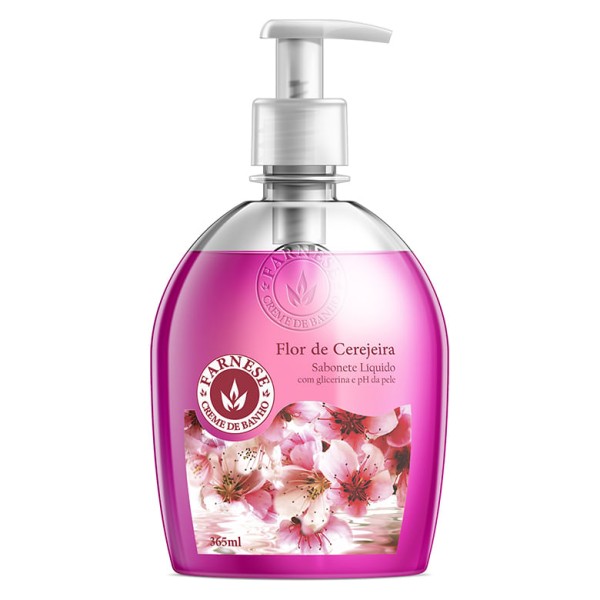Encontraproduto.com.br - Sabonete Líquido Farnese Flor de Cerejeira Frasco com 365ml
