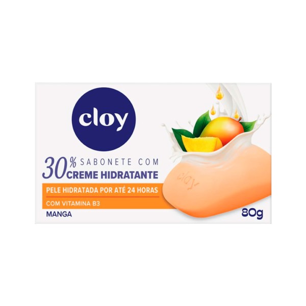 Sabonete Com Creme Hidratante Cloy Manga 80g