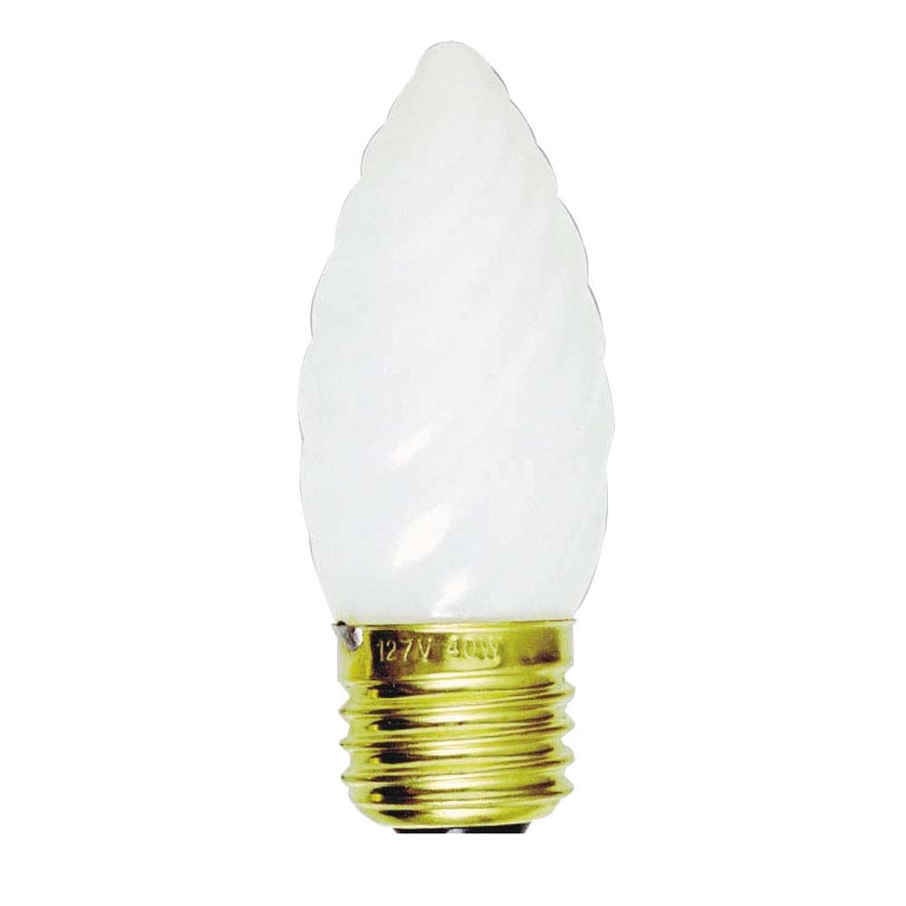 Lâmpada incandescente vela E14 127V 40W 3000K amarela Bronzearte