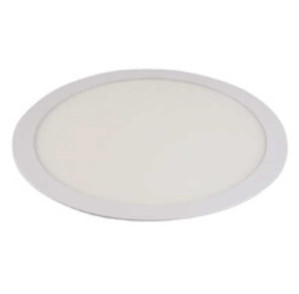Painel de LED Embutir Slim 6W 12cm 410 Lúmens Luz Amarela
