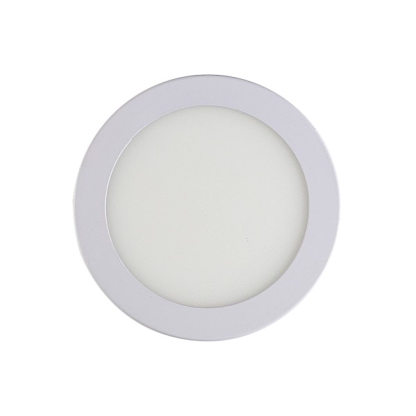 Encontraproduto.com.br - Painel de LED Embutir Slim 6W 12cm 410 Lúmens Luz Amarela