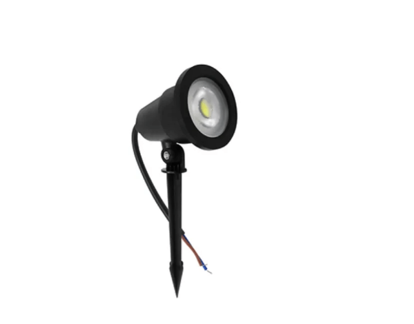 Encontraproduto.com.br - ESPETO P/JARDIM 7W 3000K AL PRETO LLUM