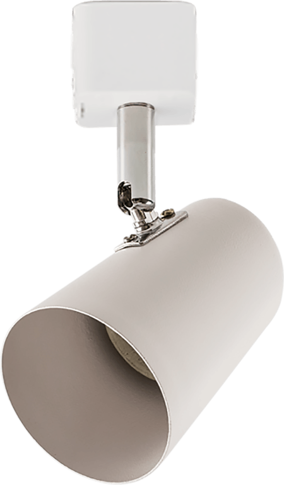 Spot New Short Para Trilho E27 Branco Bronzearte