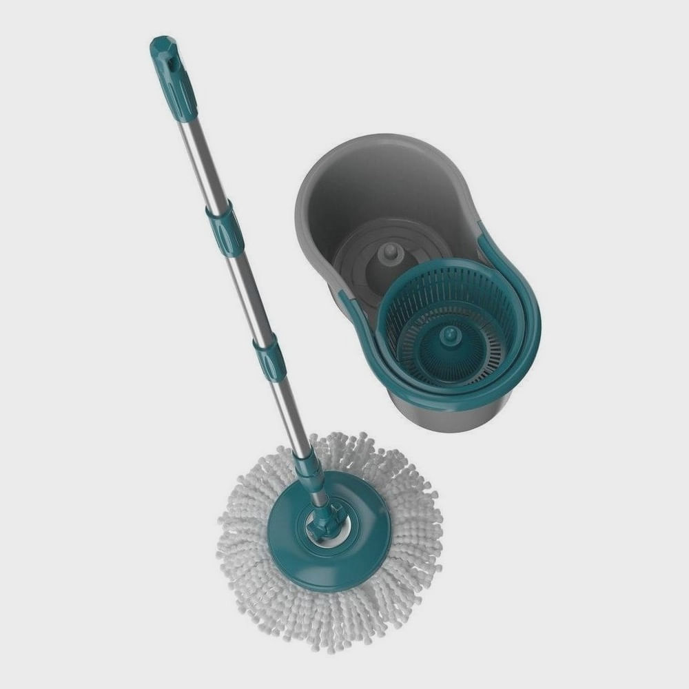 Encontraproduto.com.br - Mop de Limpeza Flash Limp Giratório Fit com Balde