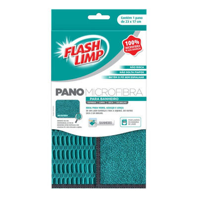 Encontraproduto.com.br - Pano de Microfibra para Banheiro - FlashLimp
