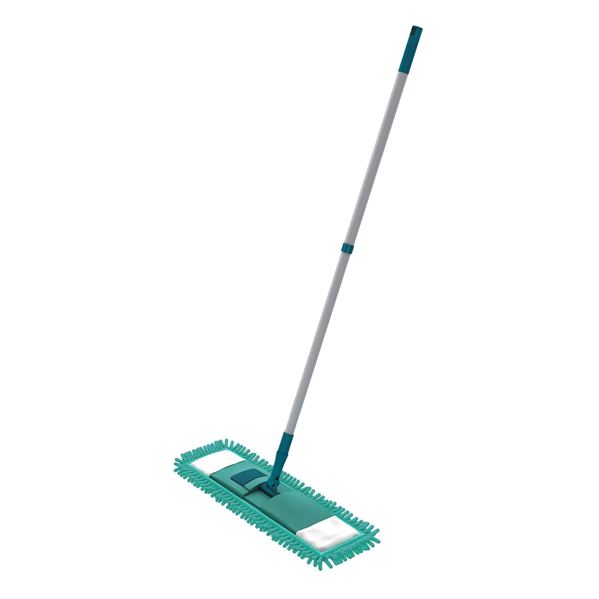 Encontraproduto.com.br - Mop Flat Chenile 9x39cm com Cabo Telescópico de 1,2m Flashlimp