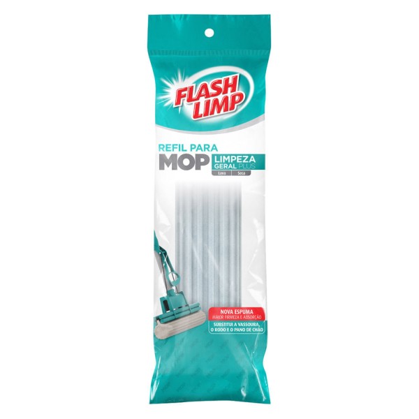 Encontraproduto.com.br - Mop Limpeza Geral Plus Refil Flashlimp