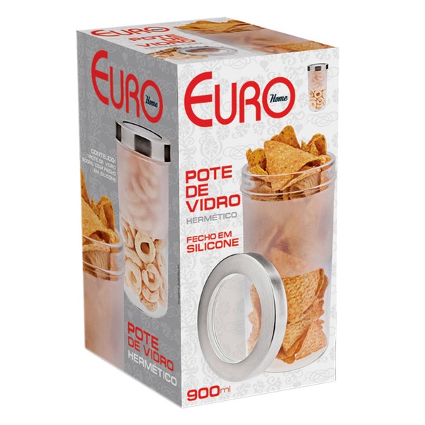 Encontraproduto.com.br - Pote em Vidro Euro 8120018