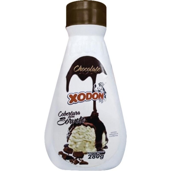 Encontraproduto.com.br - Cobertura para Sorvete Xodon Chocolate Frasco com 280g