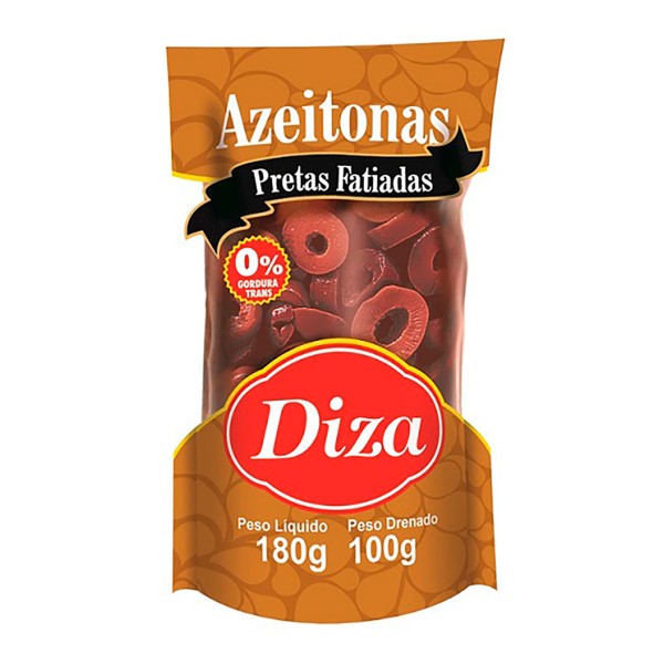 Encontraproduto.com.br - Azeitona Preta Fatiada Diza 100 g