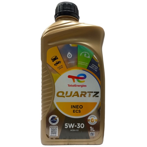 Encontraproduto.com.br - Óleo Lubrificante do Motor Total Quartz Ineo ECS 5W30 SN - 1L