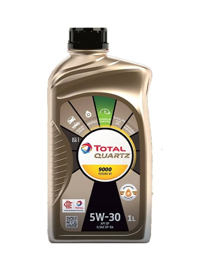 Encontraproduto.com.br - Óleo Lubrificante do Motor Total Quartz 9000 Future XT 5W30 Sintético Api SP ILSAC GF-6A 1L