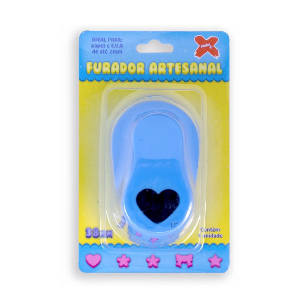 Furador de Eva 38mm 12027 Coração Make+