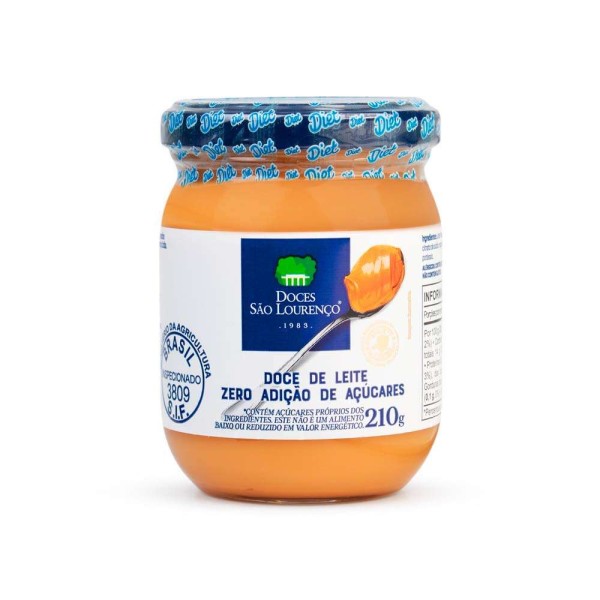 Doce de Leite Zero São Lourenço Vidro 210g