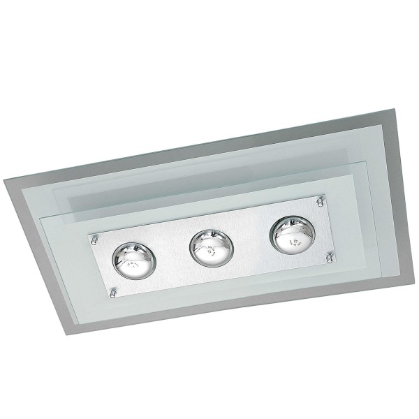 Encontraproduto.com.br - O Plafon Pantoja e Carmona 137 Retangular utiliza lÃ¢mpadas eletrÃ´nicas de 60 W e é composto de alumÃ­nio e vidro. Sua manutenção é simples e a limpeza pode ser feita com um pano seco.