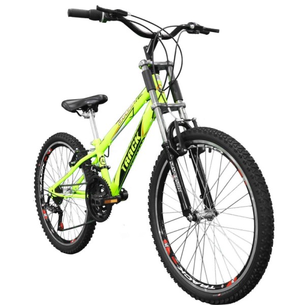 Encontraproduto.com.br - Bicicleta - Aro 24 - Dragon Fire - Com Suspensão - Tk3-Track - Amarelo
