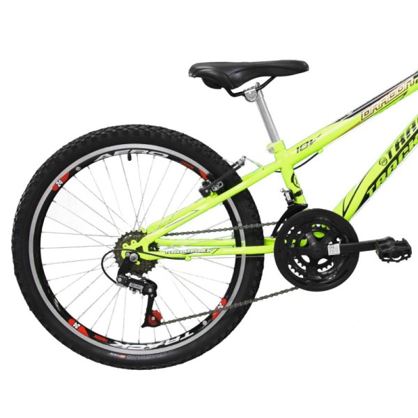 Encontraproduto.com.br - Bicicleta - Aro 24 - Dragon Fire - Com Suspensão - Tk3-Track - Amarelo