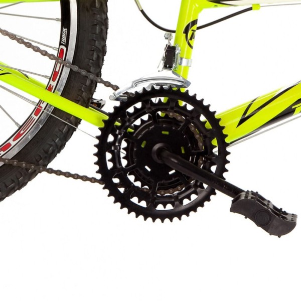 Encontraproduto.com.br - Bicicleta - Aro 24 - Dragon Fire - Com Suspensão - Tk3-Track - Amarelo