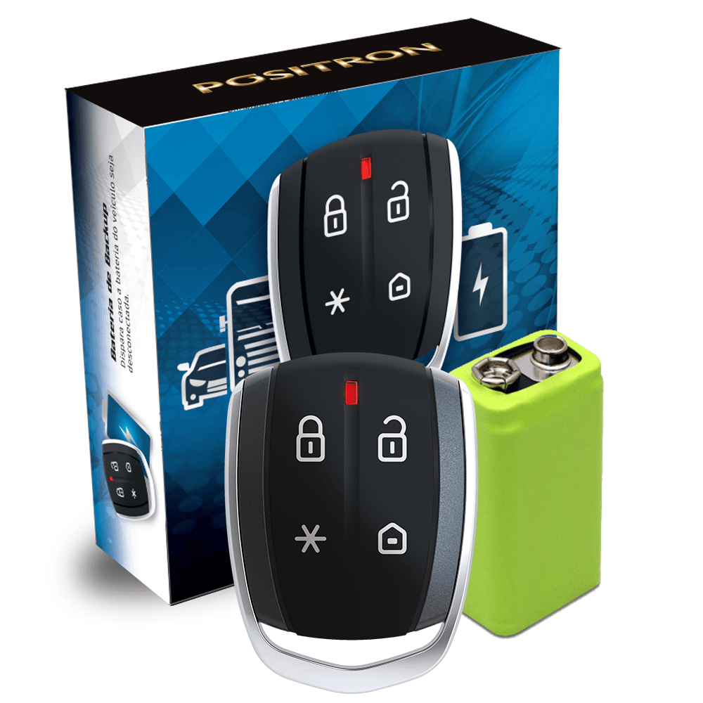 Encontraproduto.com.br - ALARME AUTOMOTIVO PÓSITRON CYBER TX360 BIVOLT COM BATERIA BACK-UP