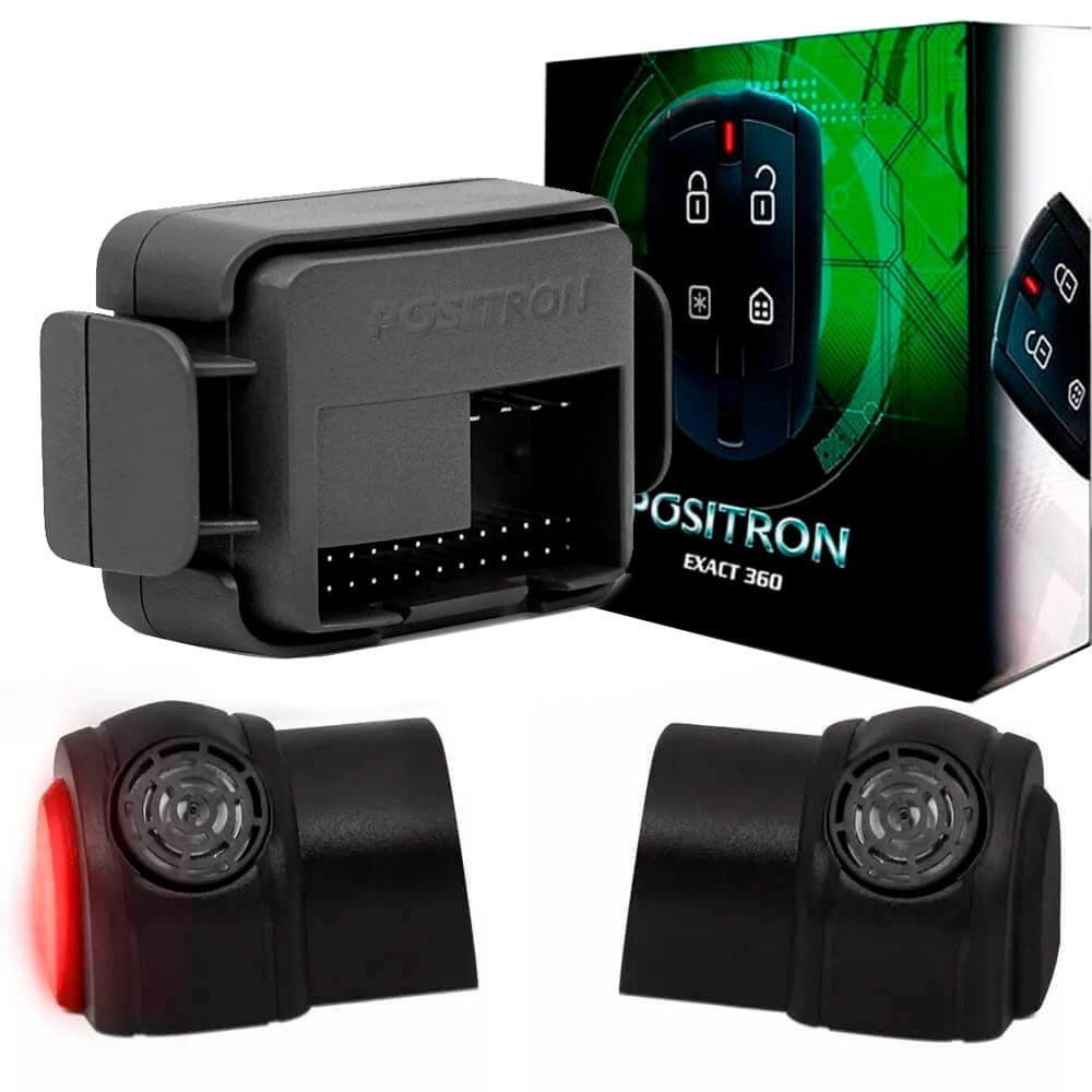 Encontraproduto.com.br - ALARME AUTOMOTIVO POSITRON CYBER EX360 EXACT UNIVERSAL