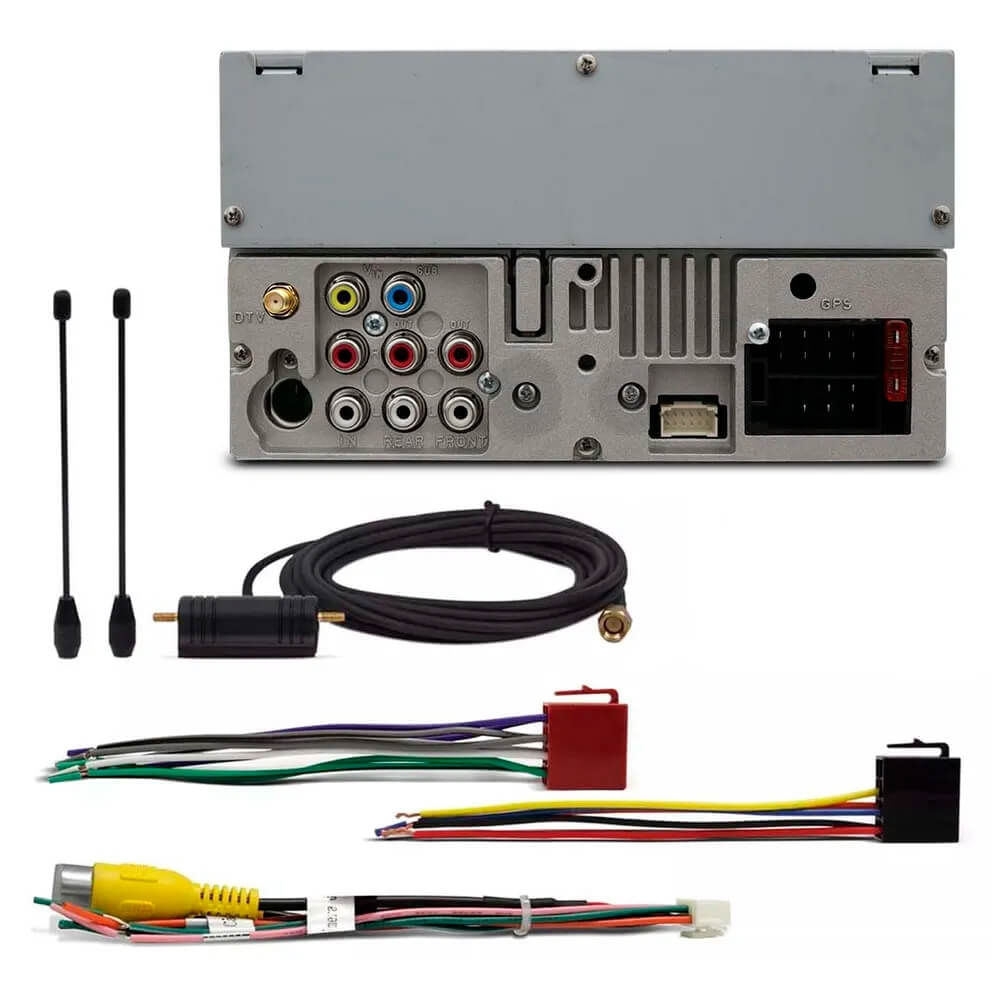 Encontraproduto.com.br - CENTRAL MULTIMÍDIA MIRROR CONNECT SP8730DTV 2DIN TV DIGITAL BLUETOOTH USB SD AUX