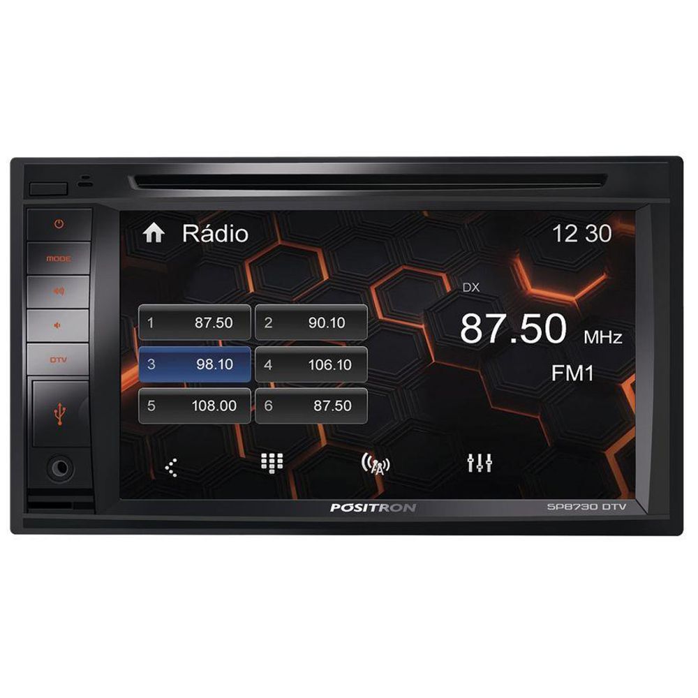 Encontraproduto.com.br - CENTRAL MULTIMÍDIA MIRROR CONNECT SP8730DTV 2DIN TV DIGITAL BLUETOOTH USB SD AUX