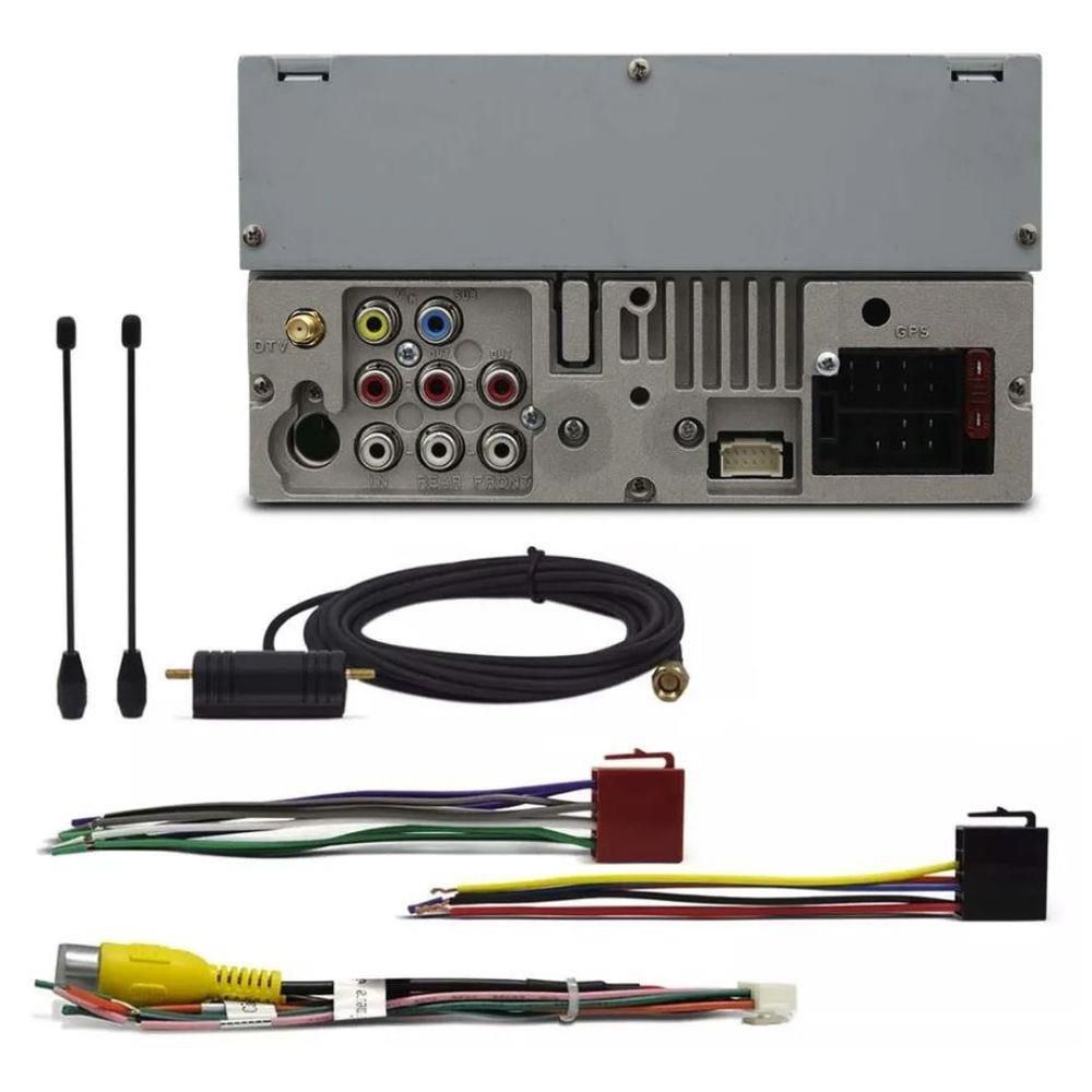 Encontraproduto.com.br - CENTRAL MULTIMÍDIA MIRROR CONNECT SP8730DTV 2DIN TV DIGITAL BLUETOOTH USB SD AUX