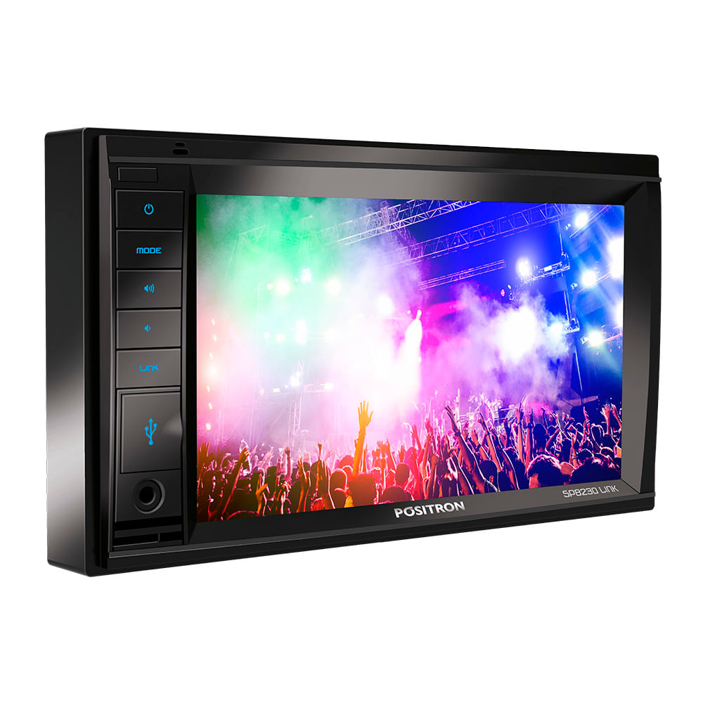 Encontraproduto.com.br - CENTRAL MULTIMÍDIA MIRROR CONNECT SP8230LINK MP5 2DIN BLUETOOTH USB SD AUX