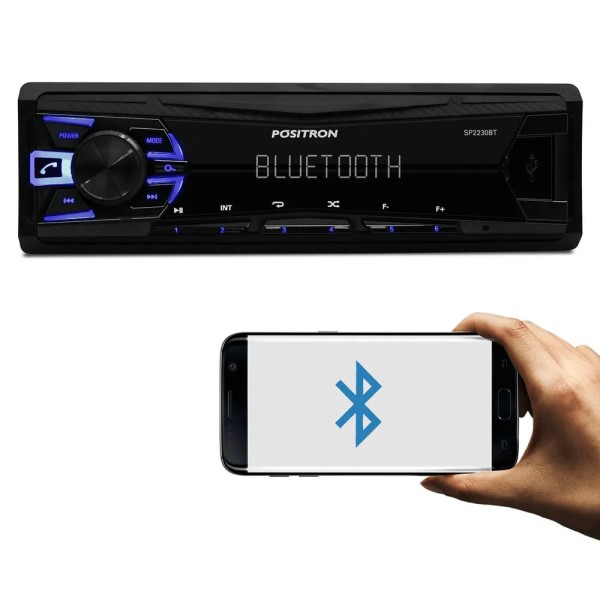 Encontraproduto.com.br - Som Automotivo Bluetooth Pósitron SP2230BT MP3 FM USB