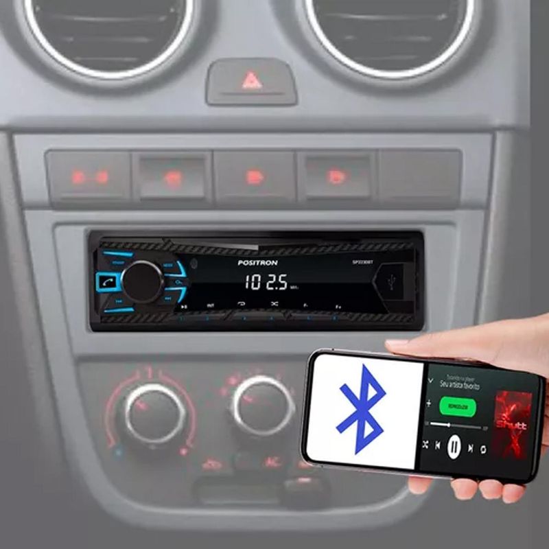 Encontraproduto.com.br - Som Automotivo Bluetooth Pósitron SP2230BT MP3 FM USB