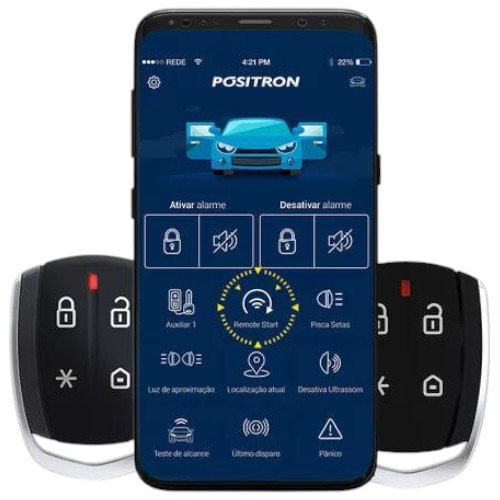 Encontraproduto.com.br - ALARME AUTOMOTIVO POSITRON CYBER PX360BT BLUETOOTH E REMOTE STARTER
