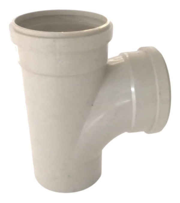Encontraproduto.com.br - Tee 150mm Pvc Esgoto Serie r Cinza Amanco