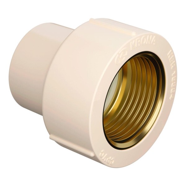 Encontraproduto.com.br - Luva de Transição RF CPVC Ultraterm 22mm x 1/2