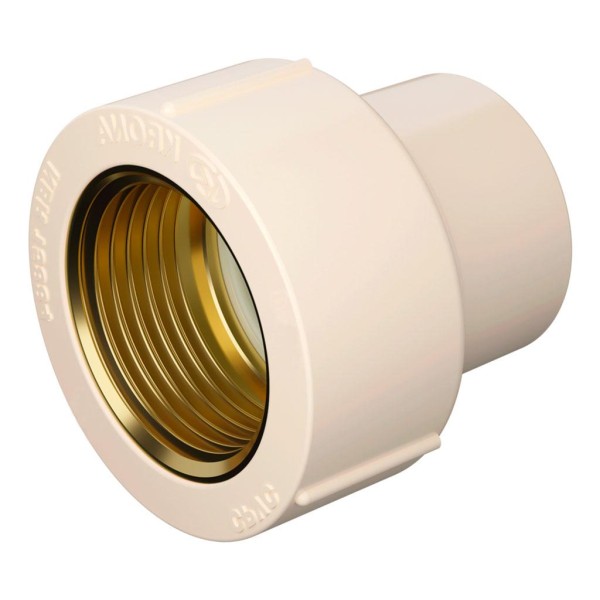 Encontraproduto.com.br - Luva de Transição RF CPVC Ultraterm 22mm x 1/2