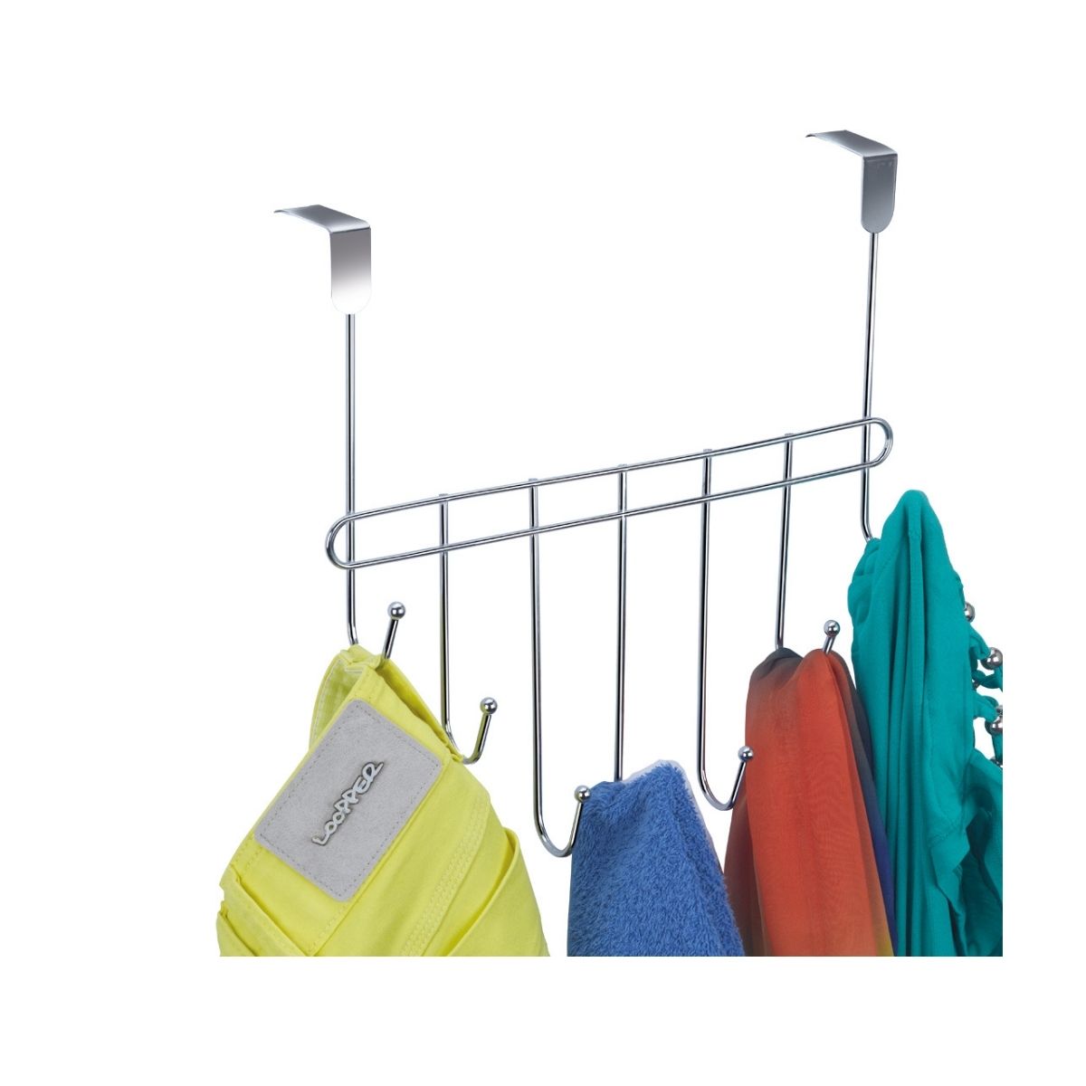 Encontraproduto.com.br - Suporte Eclipse 7 Ganchos Com Esferas Cromado Arthi