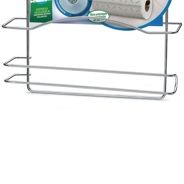 Encontraproduto.com.br - Porta-rolo Cromado com Ventosa Arthi