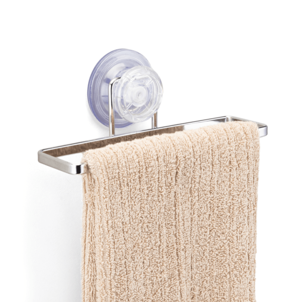 Encontraproduto.com.br - Toalheiro de Lavabo Fixação Sucção Ventosa Cromado
