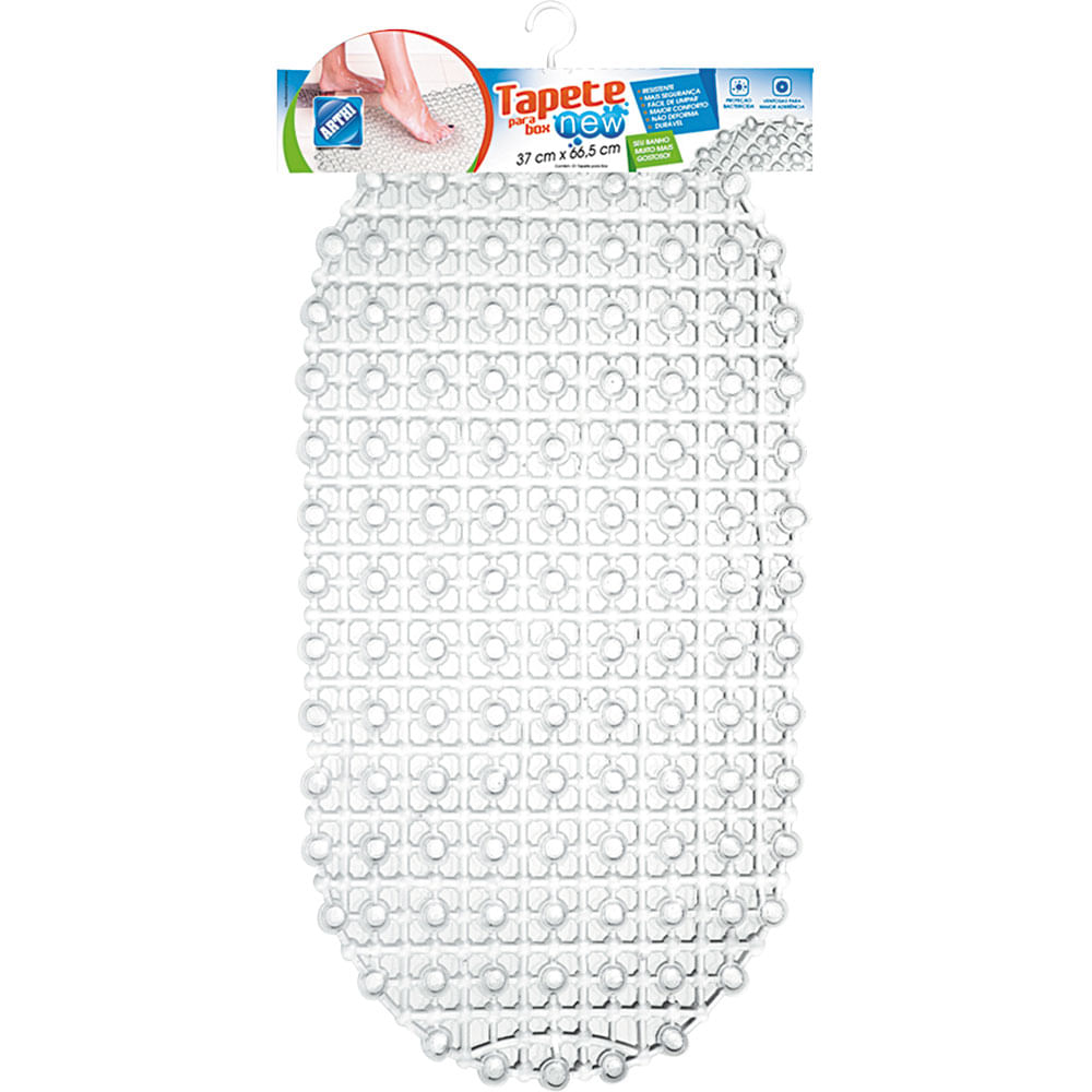 Tapete para Box 66x33cm New Arthi Transparente