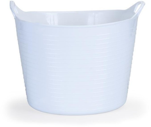 Encontraproduto.com.br - Cesto Multiuso Flexível Branco 25 Litros Arthi
