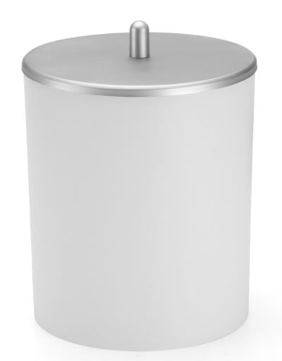 Encontraproduto.com.br - Lixeira Multiuso 5 Litros Branca Com Tampa Dourado