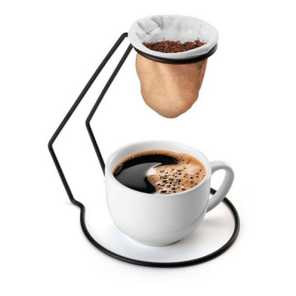 Coador de Café com Suporte Fast Coffee Preto