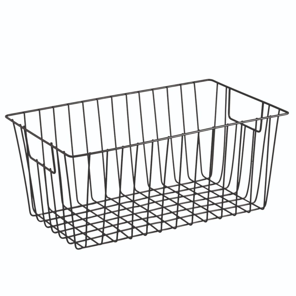 Encontraproduto.com.br - Cesto Retangular Grande Preto Arthi
