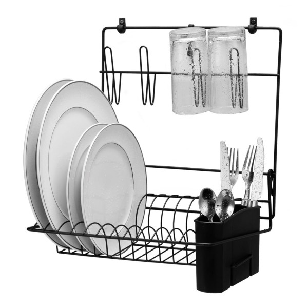 Encontraproduto.com.br - Escorredor de Louças de Parede Cook Home Preto Arthi 2501
