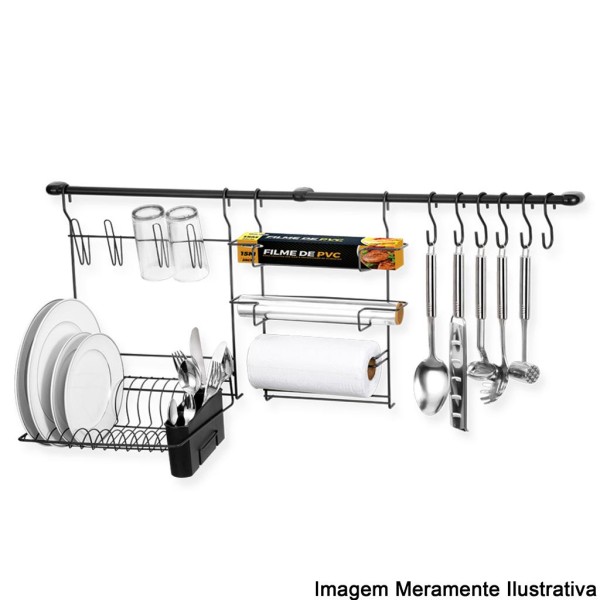 Encontraproduto.com.br - Kit Cook Home 9 Arthi Black Edition 2527