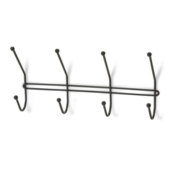 Encontraproduto.com.br - Suporte Eclipse Arthi 4 Ganchos Duplos Black