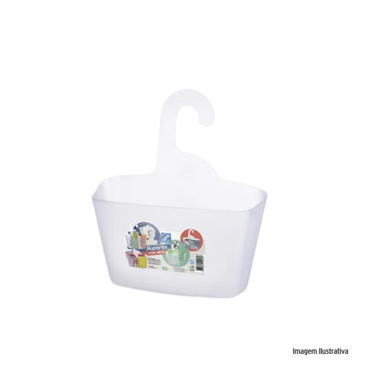 Encontraproduto.com.br - Cesto Multiuso Com Alça Branco Arthi