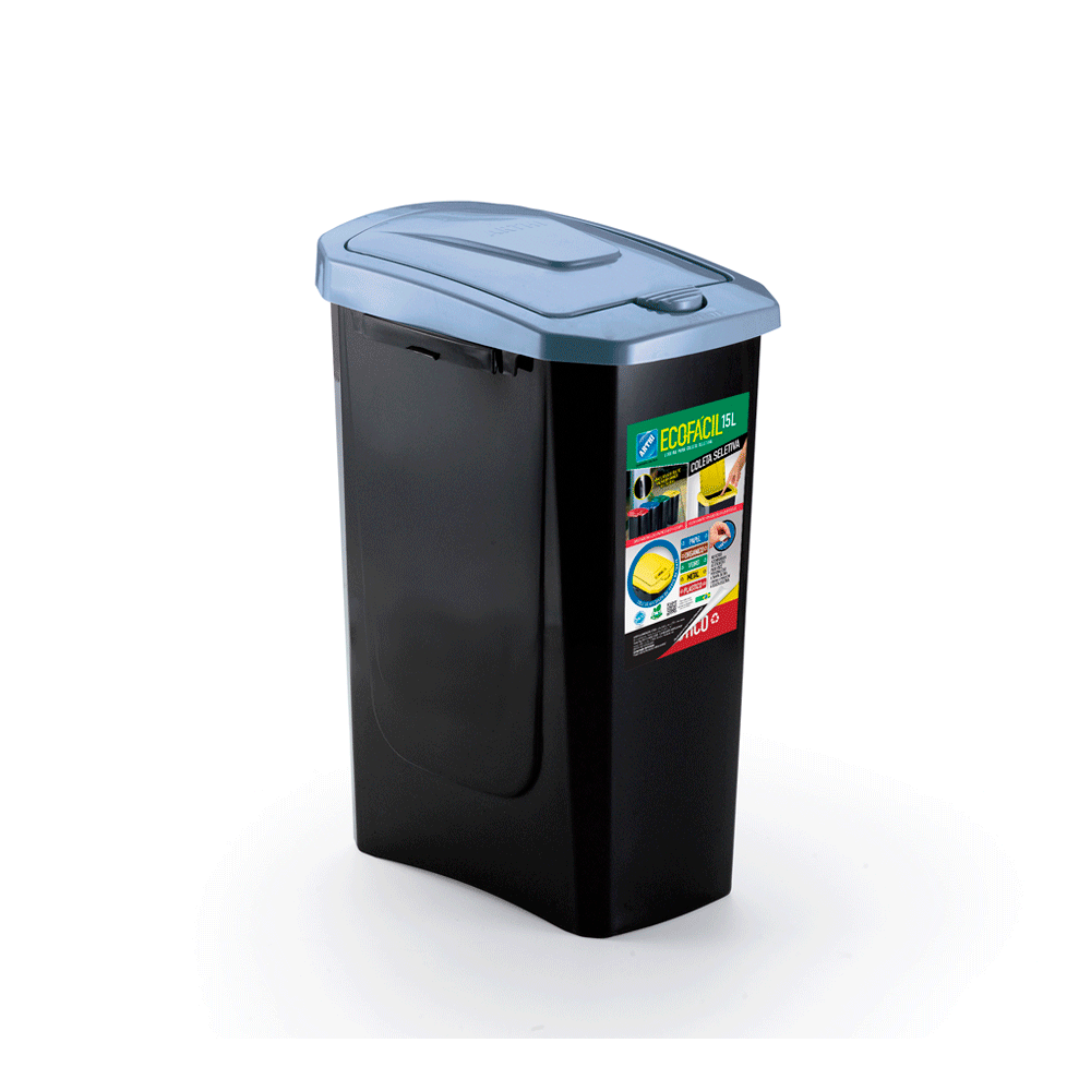 Encontraproduto.com.br - Lixeira Ecofácil para Coleta Seletiva Arthi