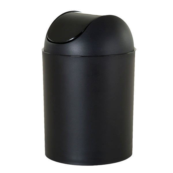Encontraproduto.com.br - Lixeira com Tampa Basculante Preta 5 Litros